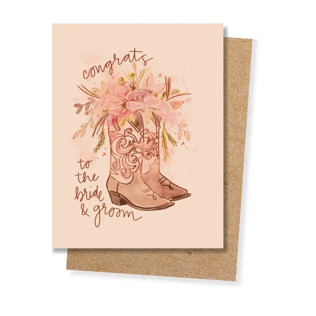 [SC-WED-005] Tirzah Lane - "Congrats To the Bride and Groom" - Wedding Card