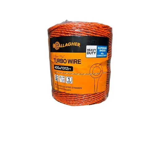 [G620664] Gallagher TURBO WIRE 1312’ ORANGE 1320'/400M