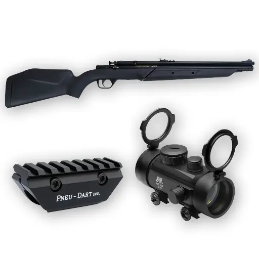 [I178BSRD] PNEU-DART Dart Gun Model 178B-Air Powered, Red Dot, w/case.