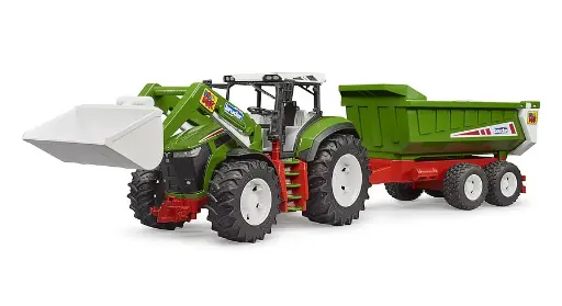 [3452] Bruder ROADMAX Tractor w Front loader and trailer