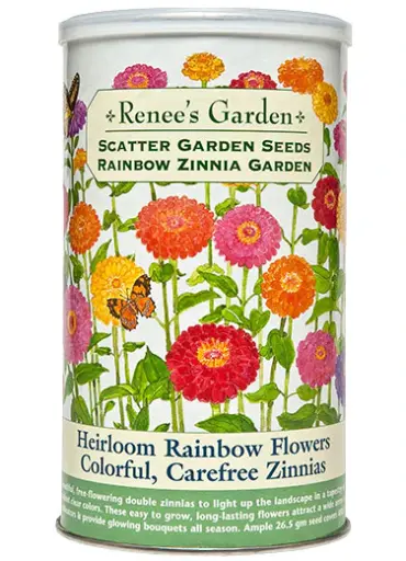 [RN8230] Renee's Garden Scatter Can - Rainbow Zinnia