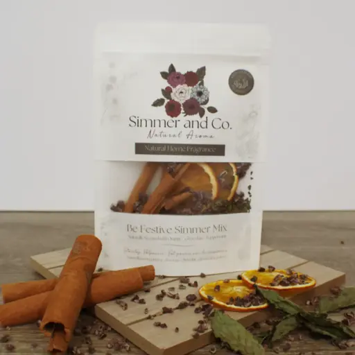 Simmer and Co - Be Festive Simmer Pot Mix, Natural Peppermint Cocoa Spice Aroma