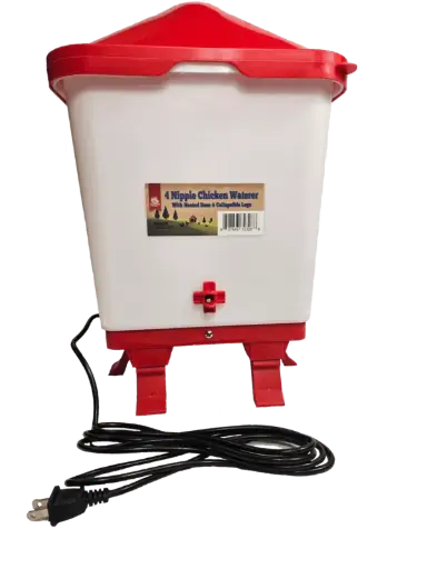 [TBLC28] TBL Heated Chicken Waterer- 4 Nipple with Legs