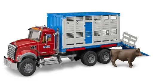 [02830] Bruder - MACK Granite Cattle Transport w/ 1 cow