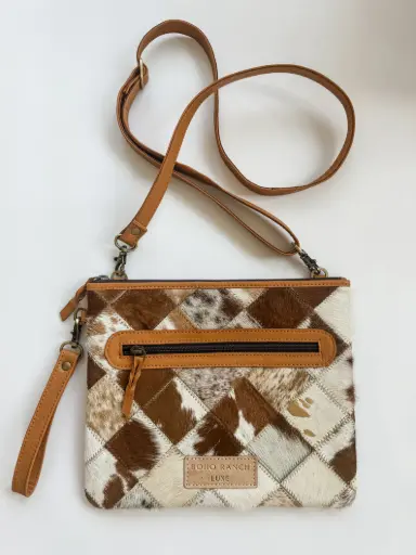 BOHO RANCH - Luxe Crossbody Cowhide Wristlet