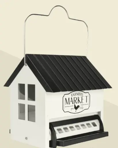 [NW-SPHOP-1] Nature's Way- Squirrel Shield Hopper Metal Feeder (5.5 qt)